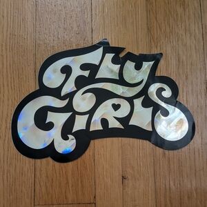 Vintage Fly Girls Holographic Sticker By Blackfly. 90s Eyewear